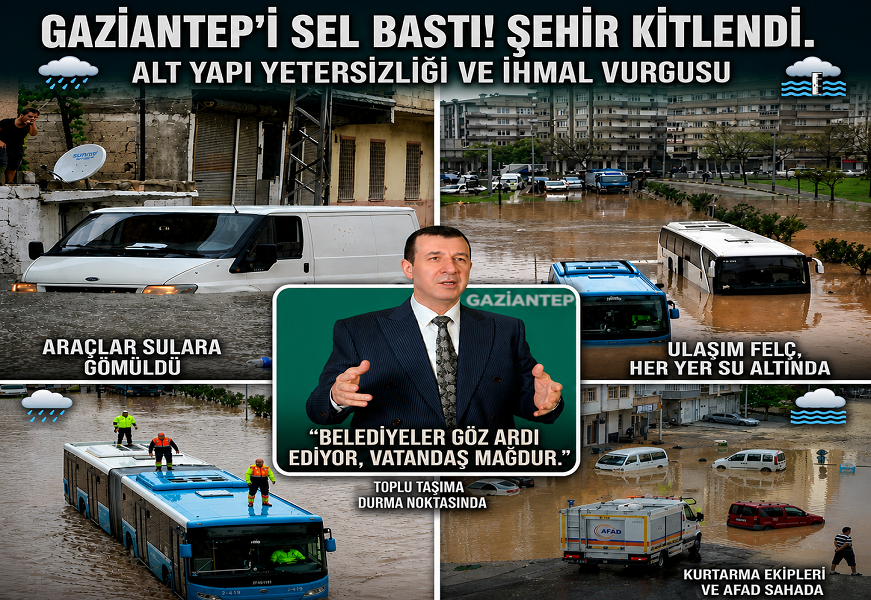 GAZİANTEP’TE ALTYAPI KRİZİ